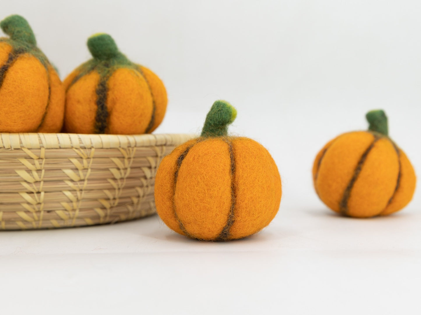 Pumpkin wool toy