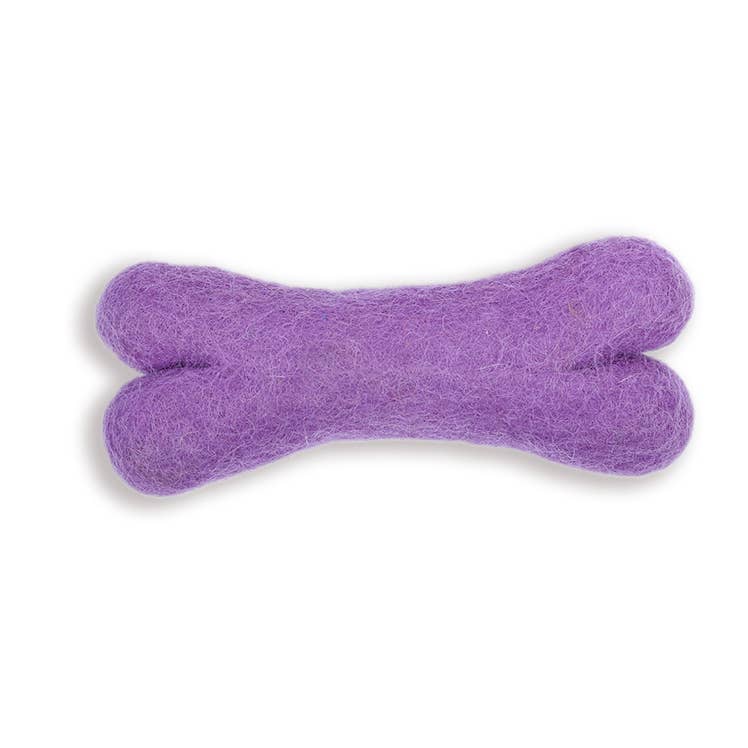Wool dog bone