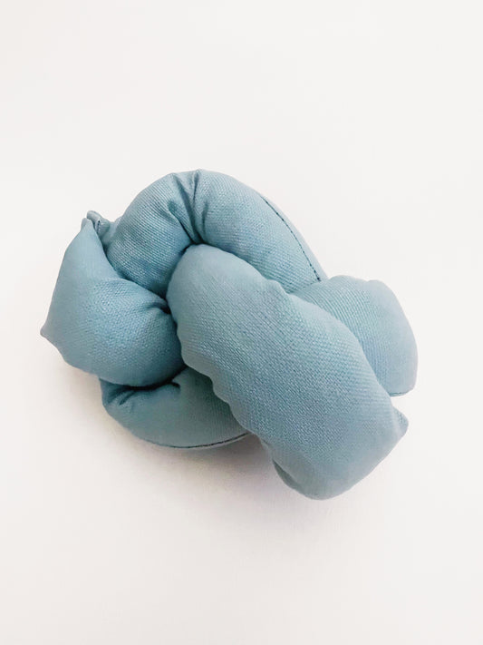 Light blue canvas puzzle toy knot