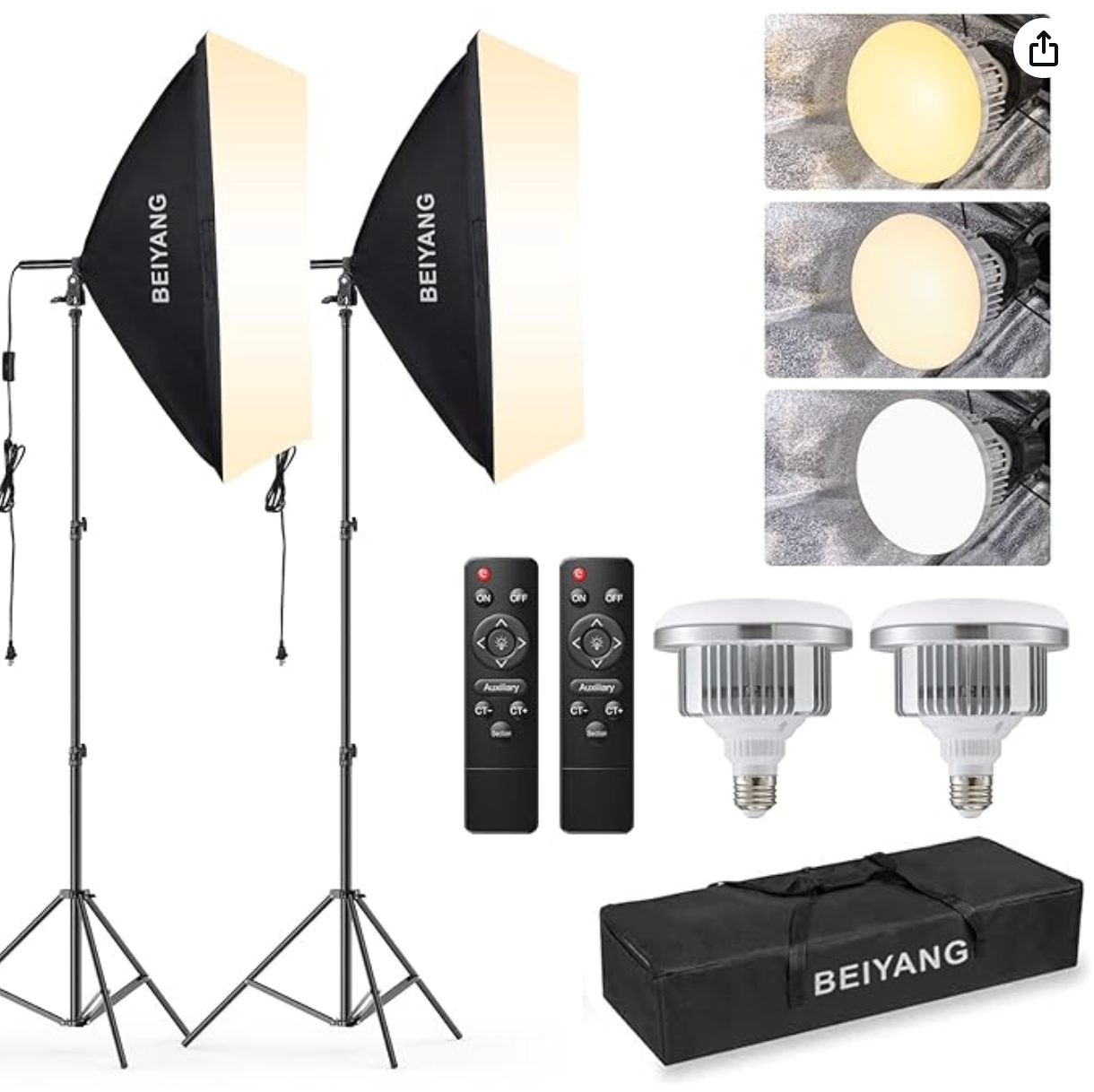 Photography lighting set up
