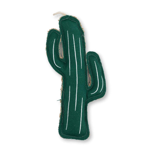 Sustainable Cactus-Shaped Canvas & Jute Chew Toy for Dogs