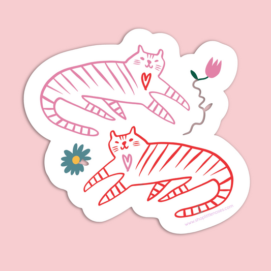 Lover cats sticker
