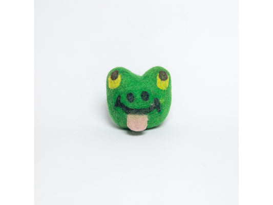 Wool froggy dog toy