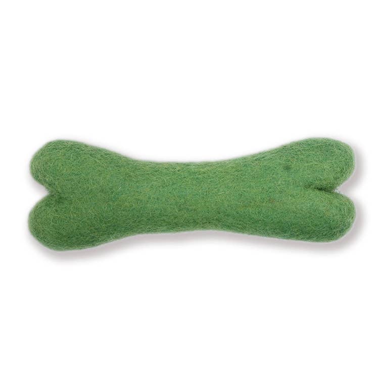 Wool dog bone