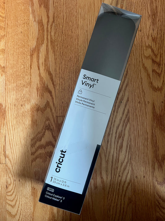 12 feet roll of black glitter cricut permanent smart vinyl