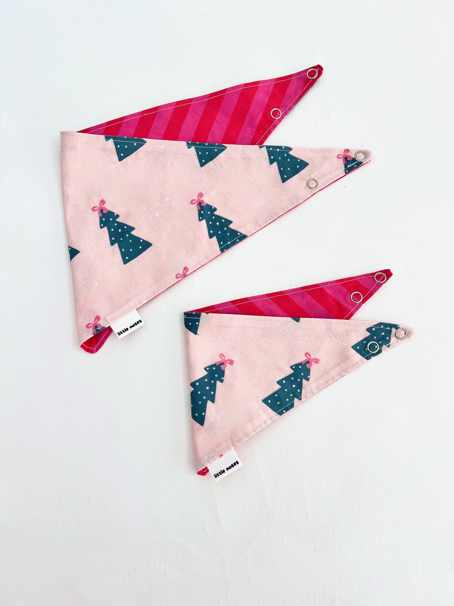 Pink forest reversible pet bandana