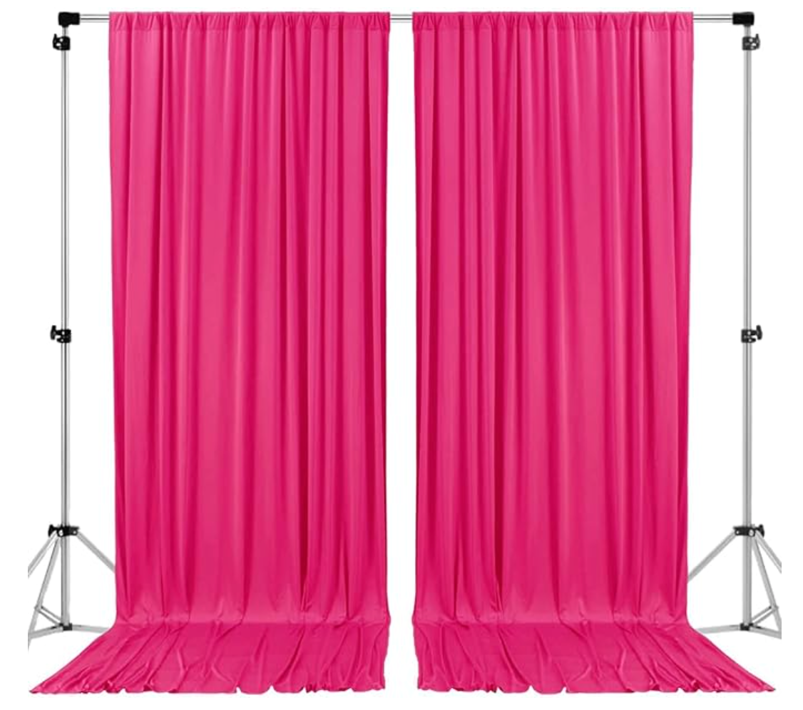 Fuschia 10x10 backdrop drapes