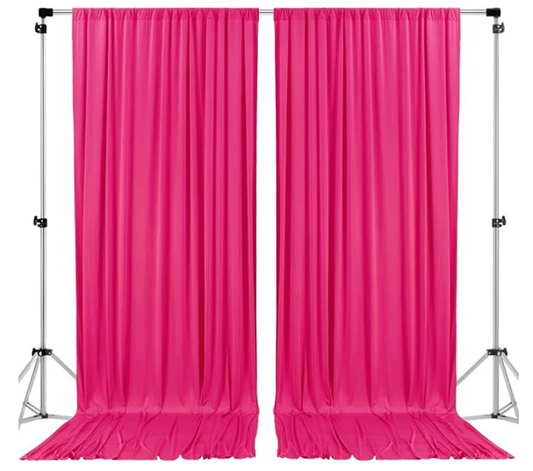 Fuschia 10x10 backdrop drapes