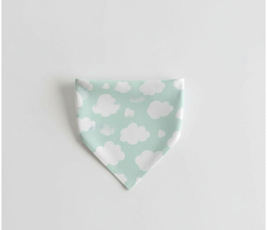 Blue skies ahead reversible pet bandana