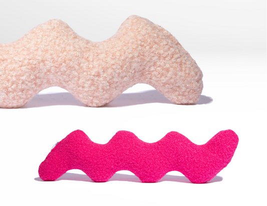 Mini wiggle crinkle dog toy