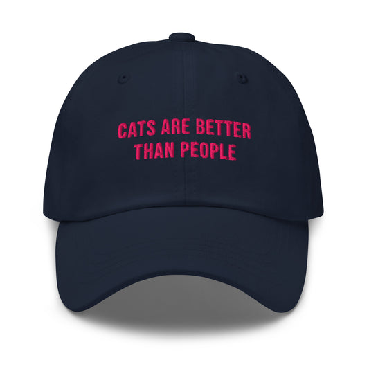 Cats are better than people hat