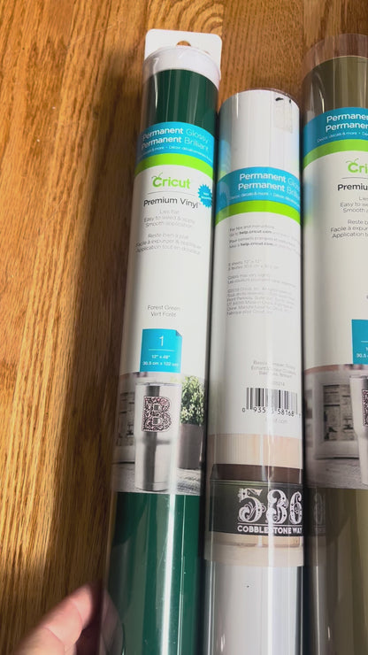 Permanent vinyl cricut rolls