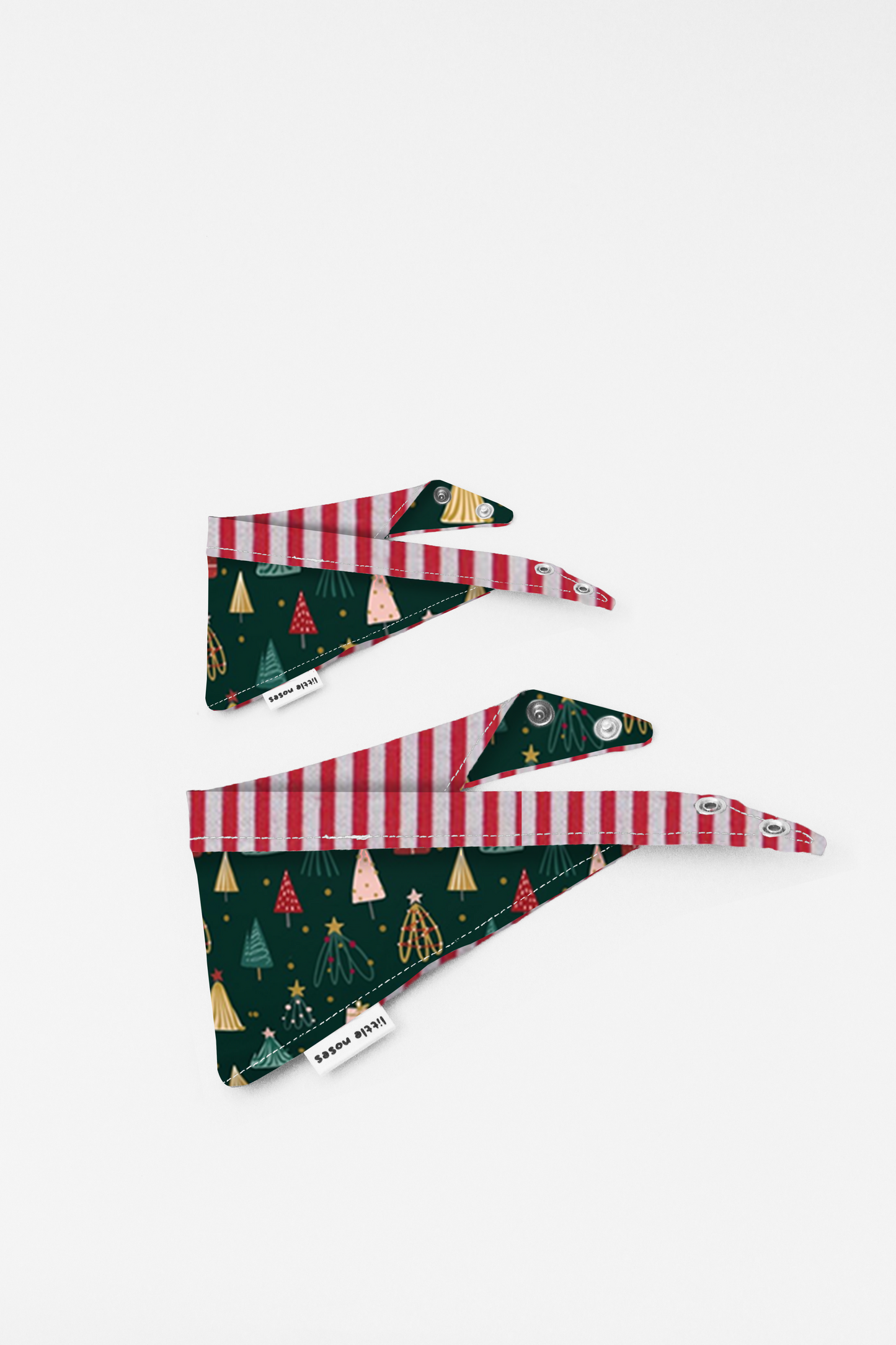 Christmas trees reversible pet bandana